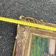 Oil painting of a Breton manor signed M. Garnier in a gilded frame - Antique