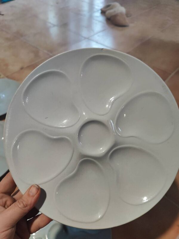 Assiette huitres Longwy