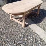 Large solid oak table with extensions