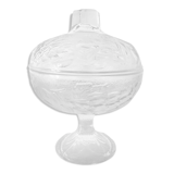 Chiseled glass candy box