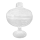 Chiseled glass candy box