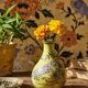 Small ceramic vase signed Henri Siffre Montpellier, bird decoration, 1950s-60s.