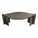 Italian marble teardrop coffee table, 1980s