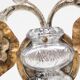 Vintage silver metal wall light.