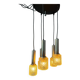 Suspension cascade Mid-Century en verre cristal