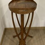 Lounge table rooster signed galle era art nouveau marquetry