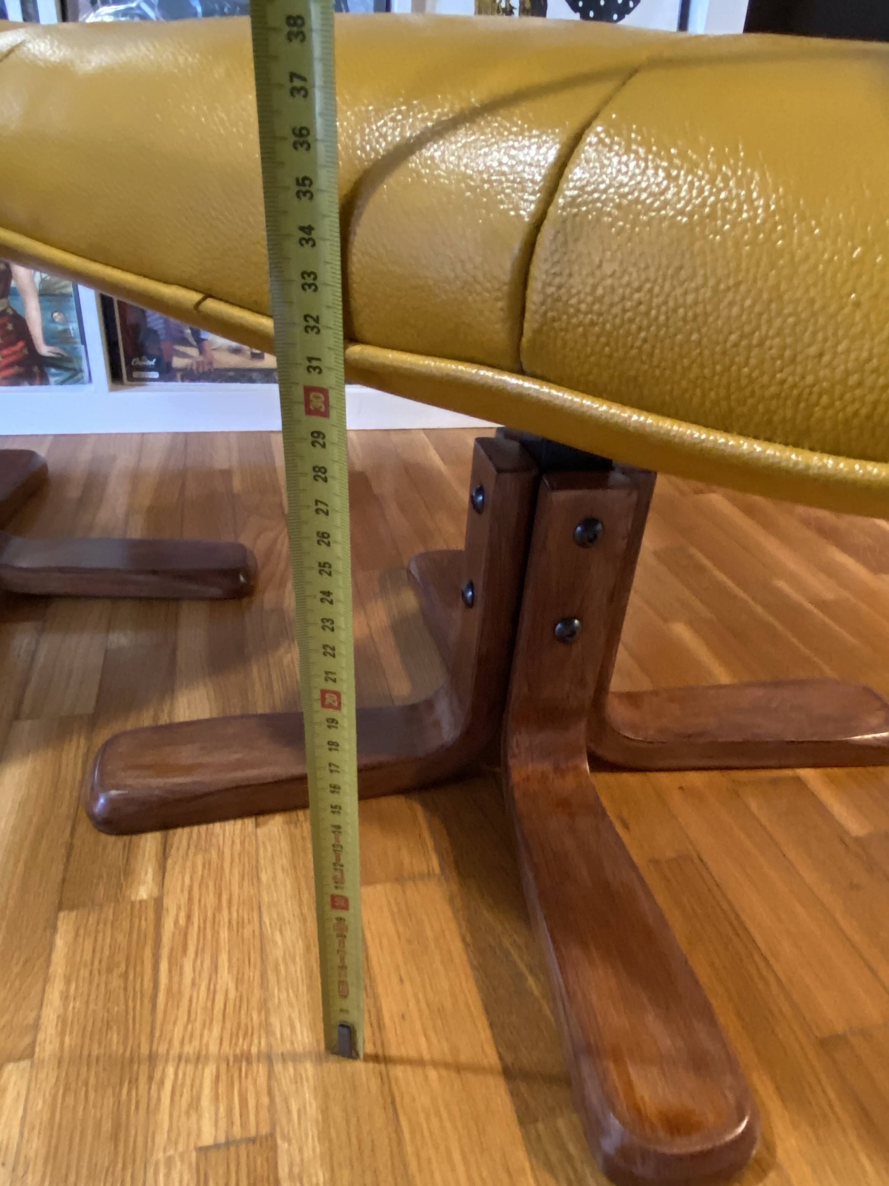 Pair of vintage Scandinavian footrests/ottomans from the 1970s – refurbished
