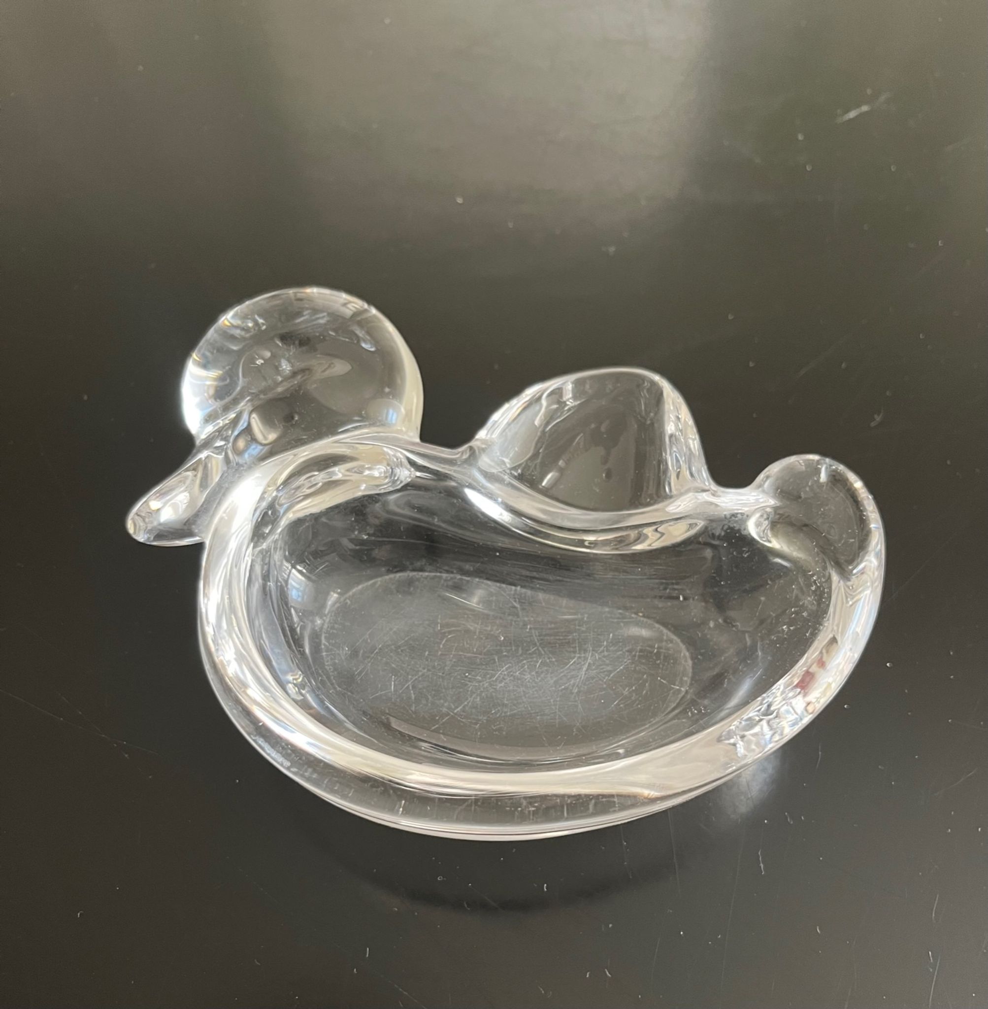 Vide poche canard cristal