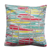 Housse de coussin pour coussin 40 cm x 40 cm tissu vintage années 50
