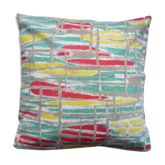 Housse de coussin pour coussin 40 cm x 40 cm tissu vintage années 50