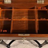 Small Living Room Table in Rosewood and Amboyna Burl, Louis XVI style, Napoleon III period – Mili