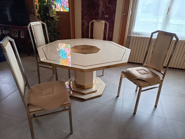 Table octogonale Jean Claude Mahey