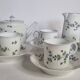 Pillivuyt porcelain tea or coffee service, floral model, Paris exhibition 1900