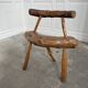 Paire de chaises en bois art populaire