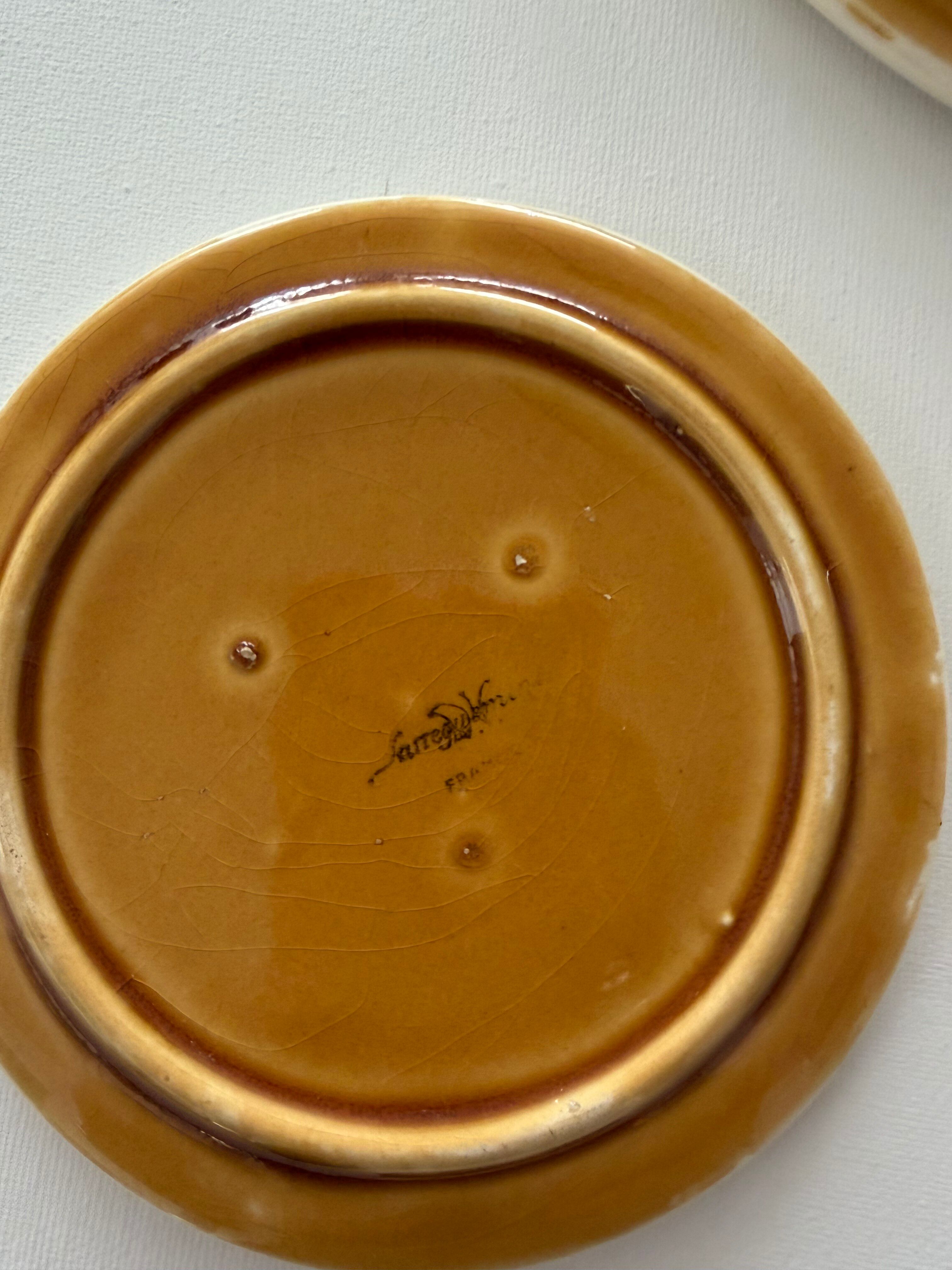 Trivet and bottle coasters Sarreguemines