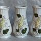 Three ancient lilac slurry vases