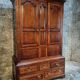 Antique English oak wardrobe with drawers, England, circa 1800–1820.