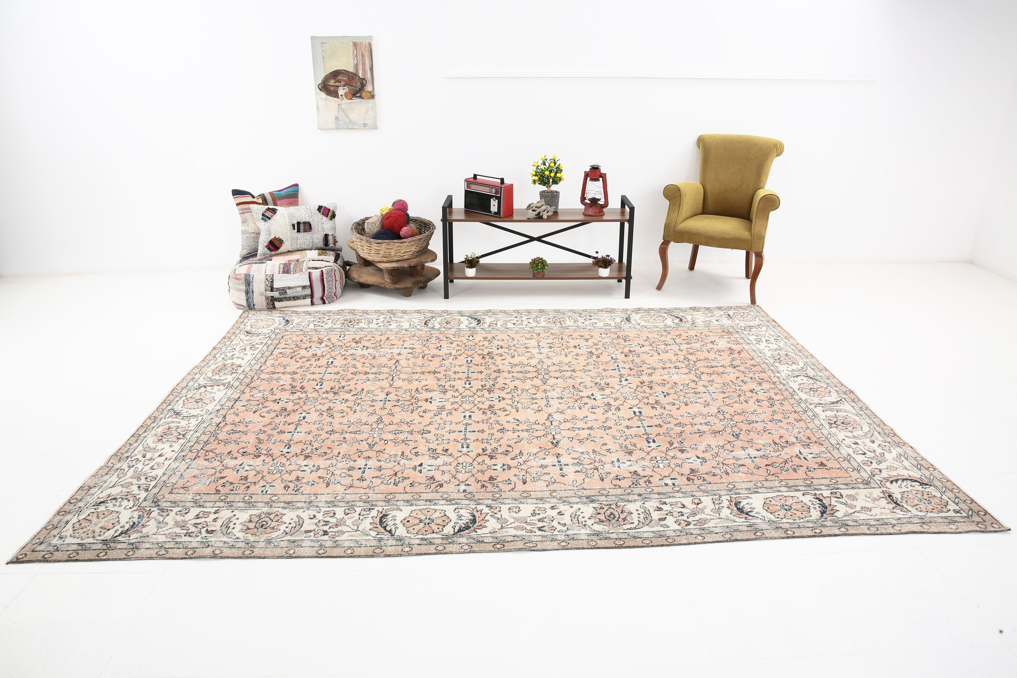 Oversize salmon rug 326x224cm