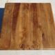 Square dining table, central leg, seats 8