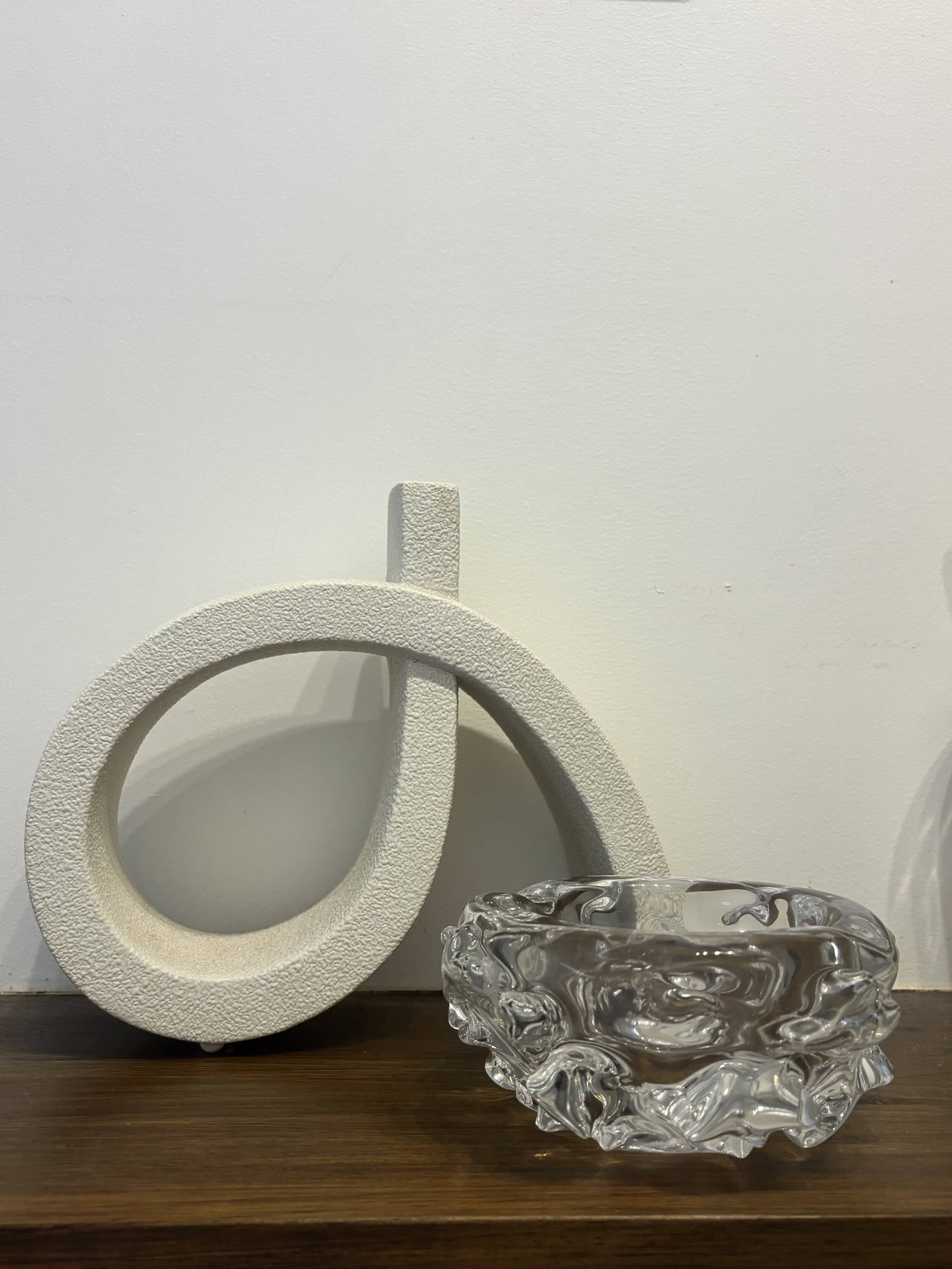 Crystal ashtray/trinket dish signed Schneider