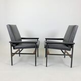 Pair of Vintage Adjustable Armchairs, Czechoslovakia, 1970's