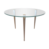 Tripod golden round coffee table
