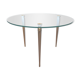 Tripod golden round coffee table