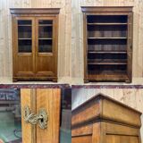 19th century walnut Restoration bookcase