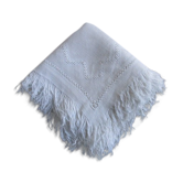Lot de 10 serviettes a thé anciennes damassées-monogrammées-brodées 30x30cm