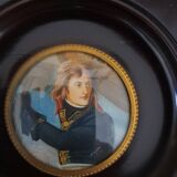 Miniature on ivory Bonaparte at the Pont d'Arcole after Gros