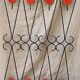 Coat hook, wrought iron and ceramic coat rack
