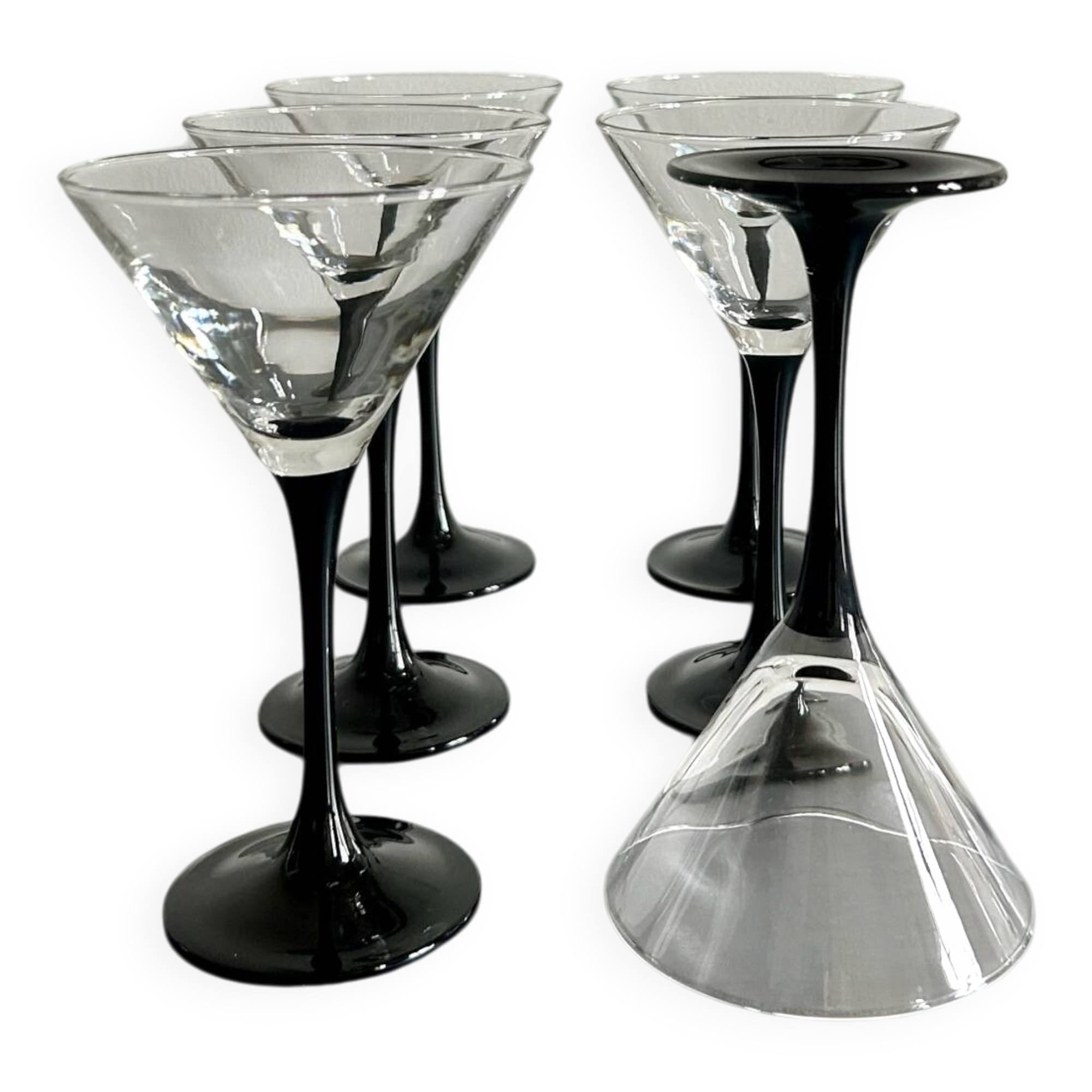 Domino cocktail glasses by Luminarc France