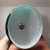 Green opaline wall light