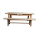 Farmhouse table with its bench