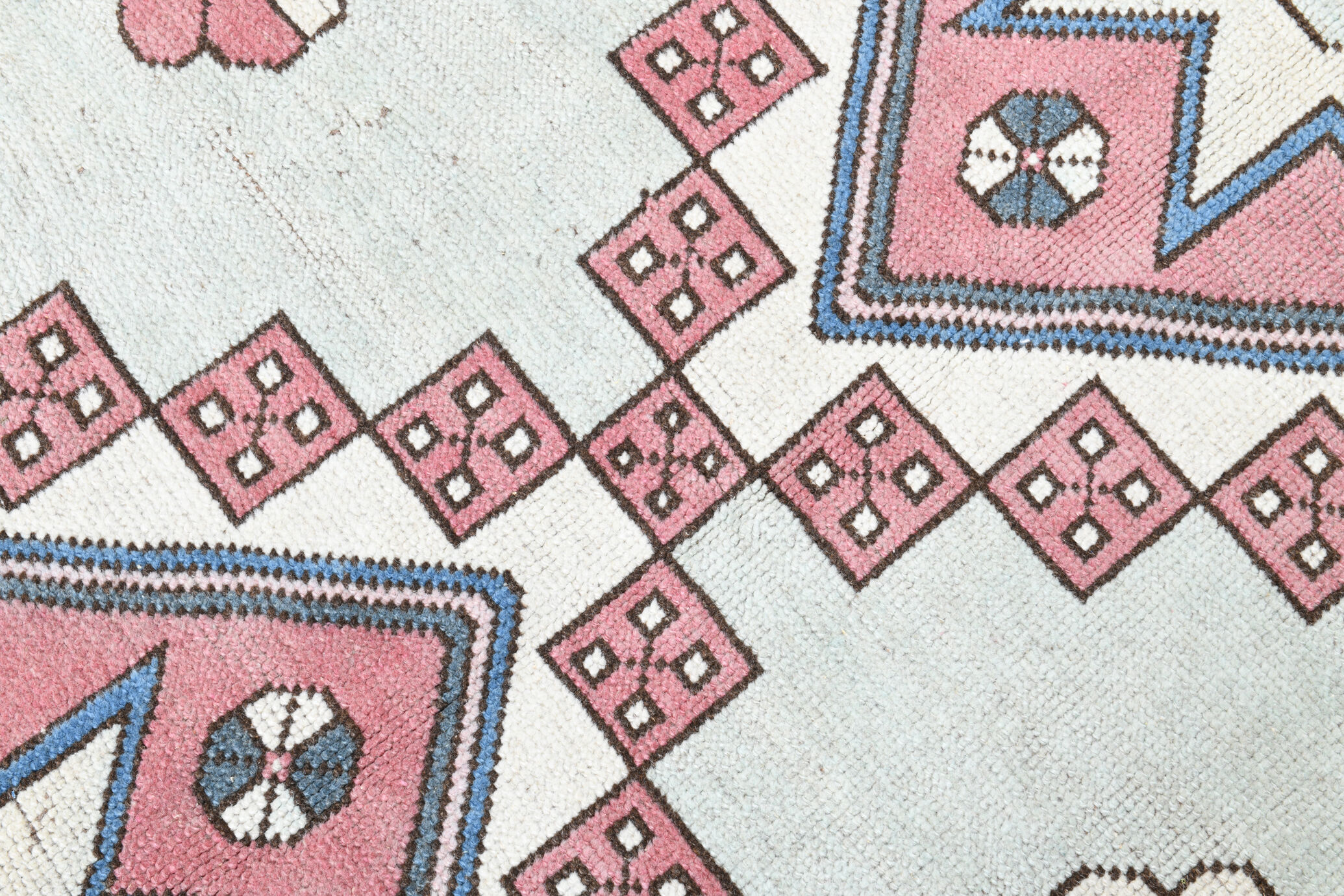 Tapis Oushak en laine fait à la main