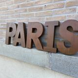 Sign letters paris vintage metal