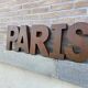 Sign letters paris vintage metal