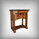 Petite Commode Chiffonnière en Acajou Flammé, style Empire – 1ère partie XX