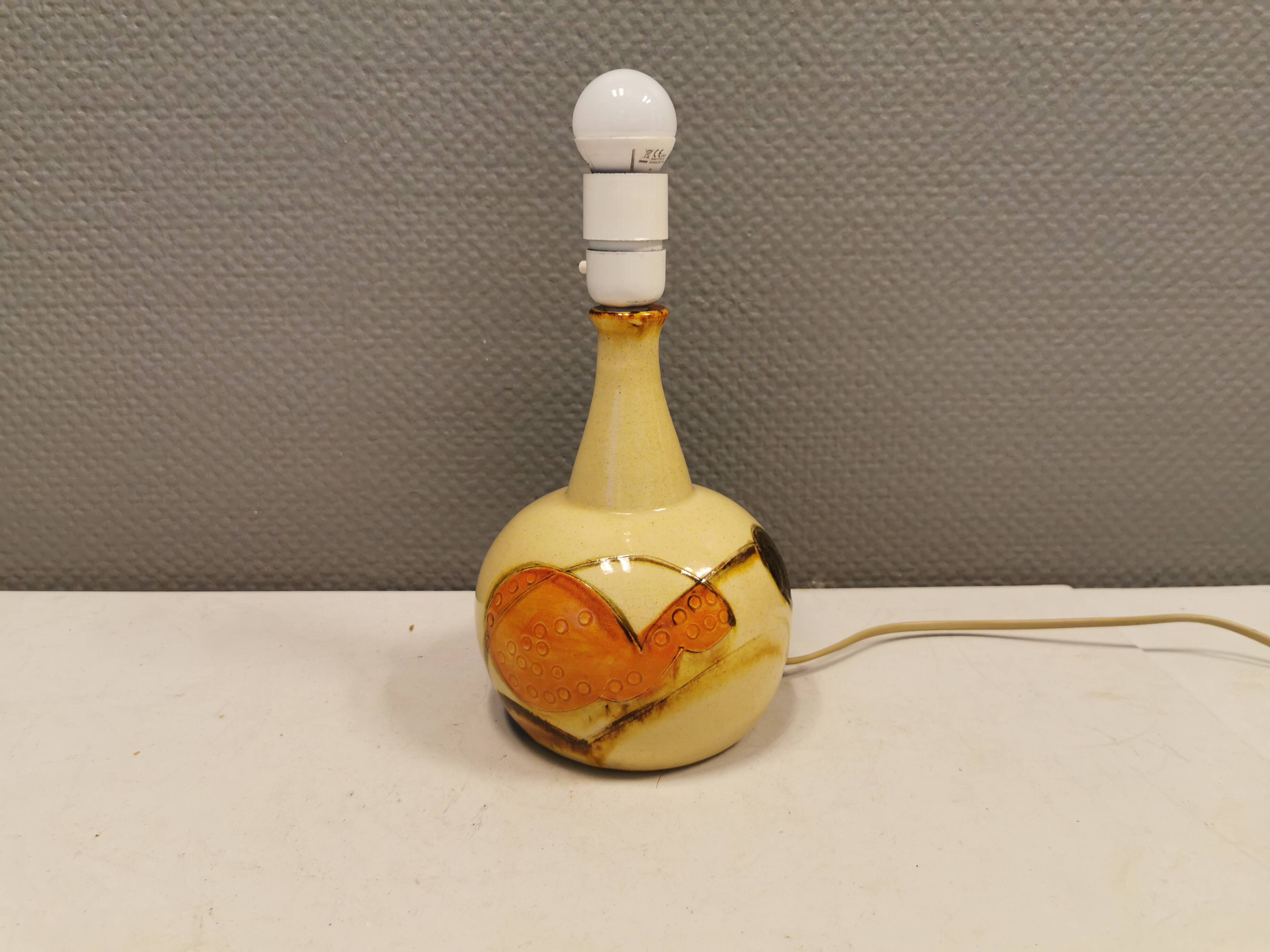 Lampe de table en céramique de Marianne May début des années 1970 Danemark