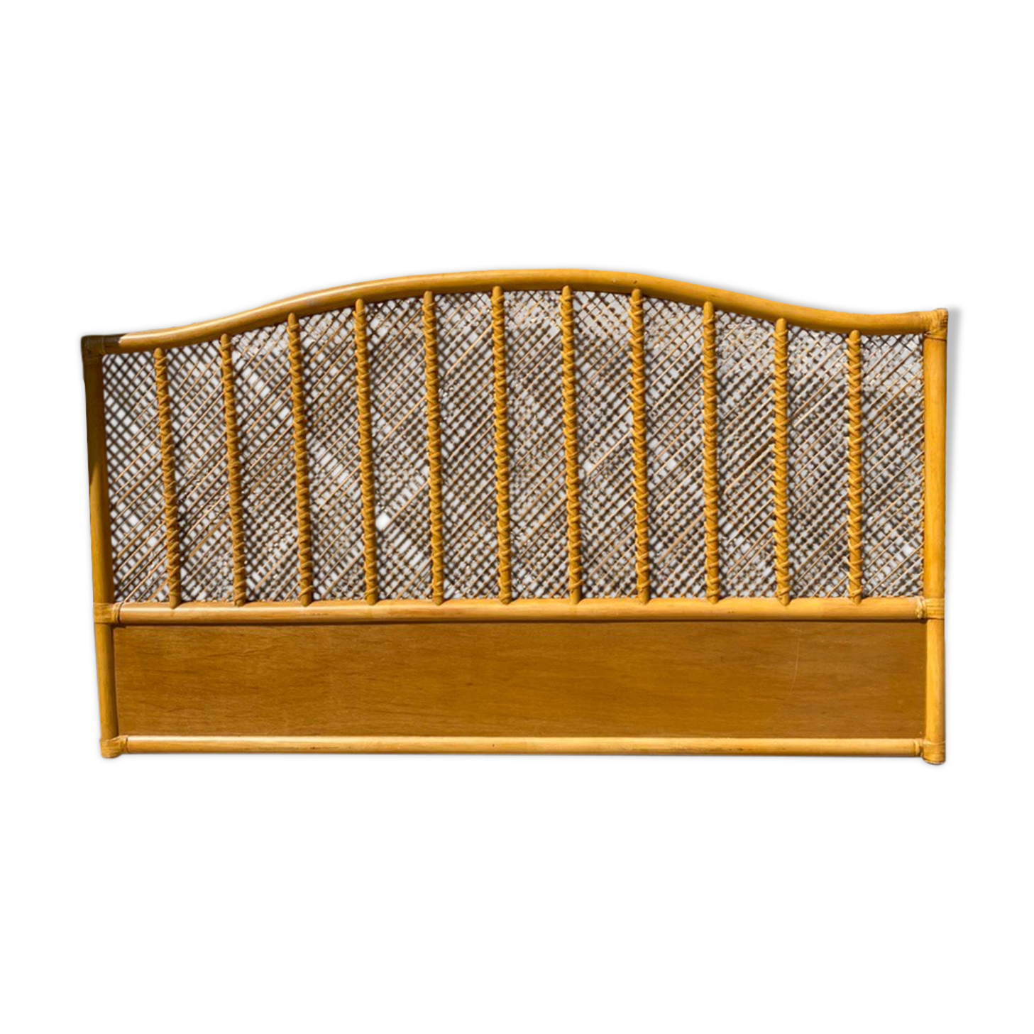 Rattan headboard