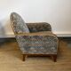Vintage Art Deco club chair in curved wood