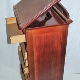 Curtain binder on roulette forming lectern