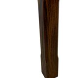 Lot de 3 tables d'appoint ou gigognes ovales brutalistes en chêne au design minimaliste des années 1970