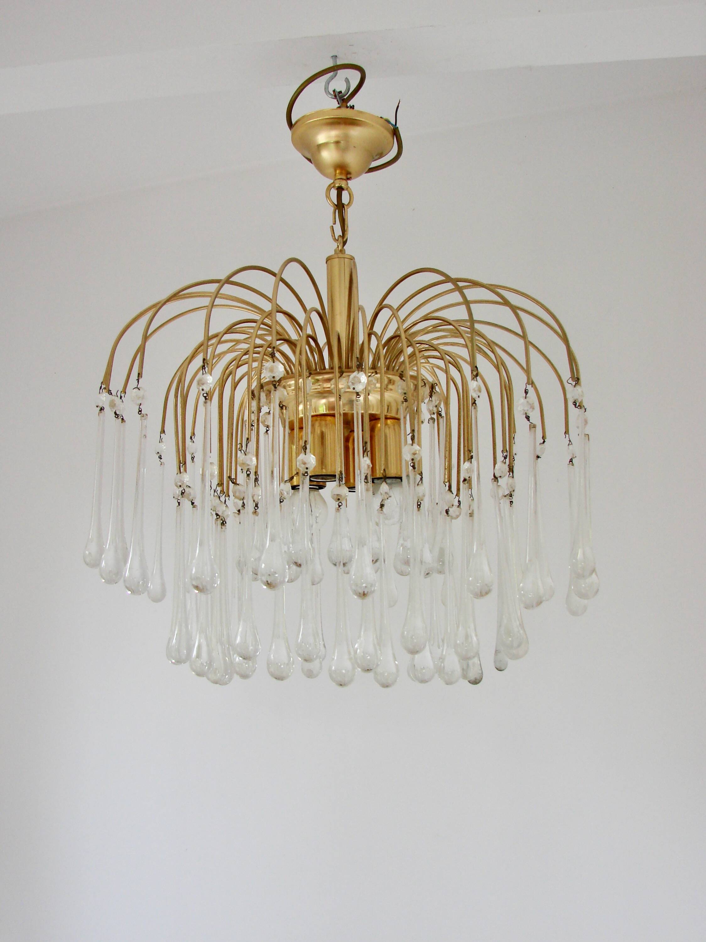 Pendant lamp designed by Paolo Venini, 1970s.