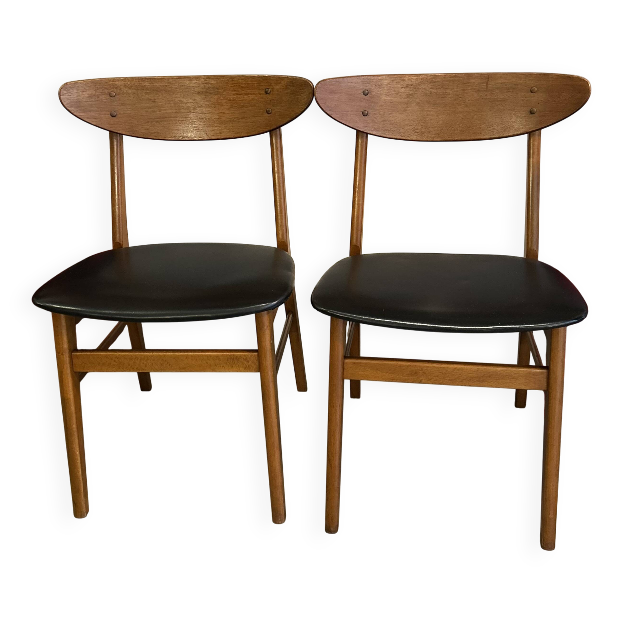Pair of Danish Scandinavian chairs from the 1960s