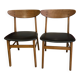 Pair of Danish Scandinavian chairs from the 1960s