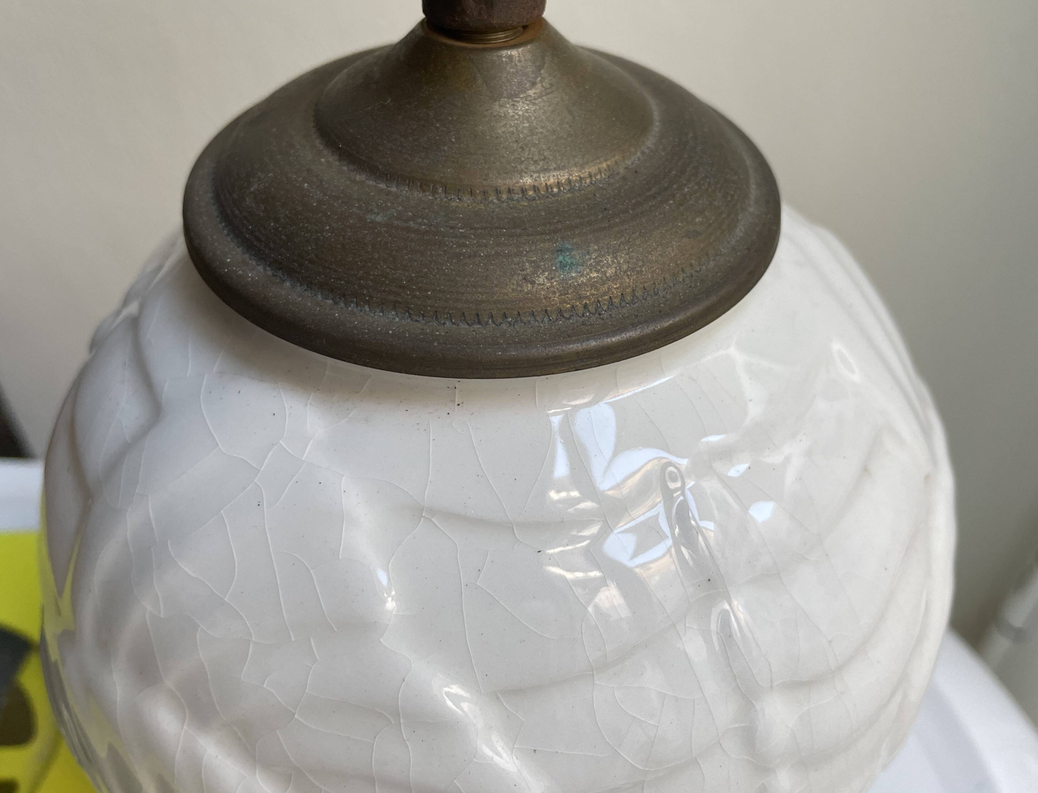 Ceramic table lamp 1970s by Sacavem