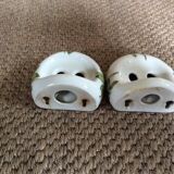 Set of hooks and soap holder