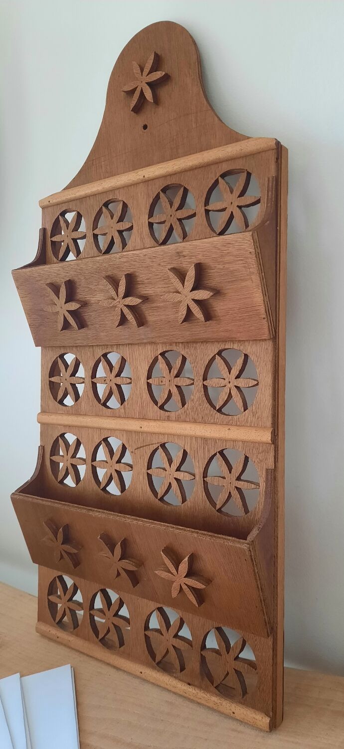 Wooden letter holder