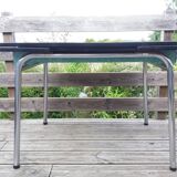 Formica and chrome-plated metal table